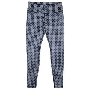 Lululemon Wunder Under‎ Pant Full-On Luon Womens 6 Geo Silver Black Leggings 30"